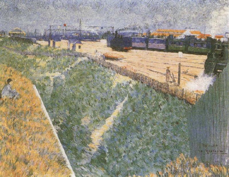 The Western Railway Leaving Paris, Charles Angrand